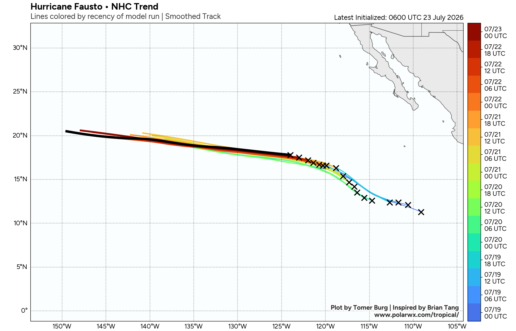 WESTERN PACIFIC: 11W set to gradually intensify next 2 days/EASTERN PACIFIC: 06E(FAUSTO) CAT 1 US/ATLANTIC: 02L(BERTHA)//23@1000 UTC 