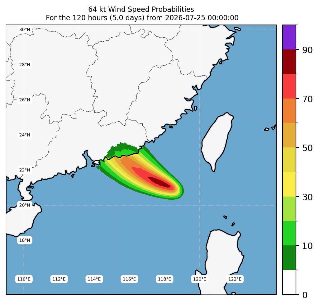 WESTERN PACIFIC: Typhoon 11W(NOUL) forecast to peak at CAT 2 US while making landfall East of HONG KONG within 12 hours/EASTERN PACIFIC: HU 06E(FAUSTO) peaks at CAT2 US/07E(GENEVIEVE) set to reach CAT 3 US by 48 hours//25@1100 UTC 