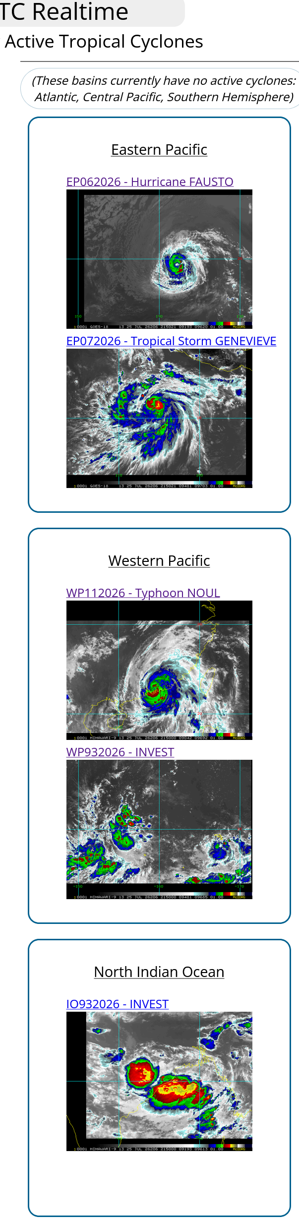 WESTERN PACIFIC: Typhoon 11W(NOUL) CAT 2 US making landfall East of HONG KONG/HU 06E(FAUSTO) CAT 2 /TS 07E(GENEVIEVE) forecast to peak at CAT 4 by 72 hours/Invest 93B//25@2130 UTC 