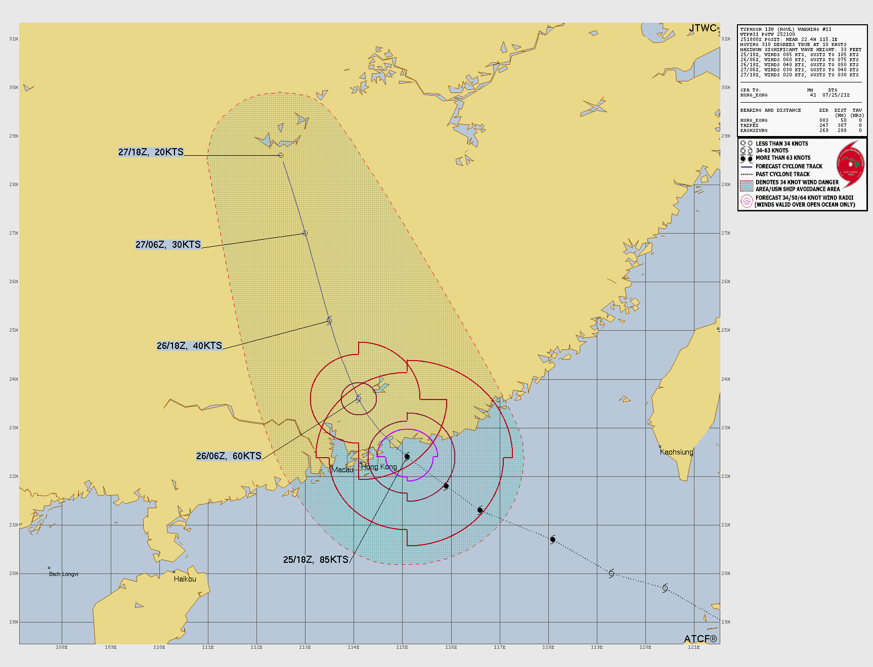 WESTERN PACIFIC: Typhoon 11W(NOUL) CAT 2 US making landfall East of HONG KONG/HU 06E(FAUSTO) CAT 2 /TS 07E(GENEVIEVE) forecast to peak at CAT 4 by 72 hours/Invest 93B//25@2130 UTC 