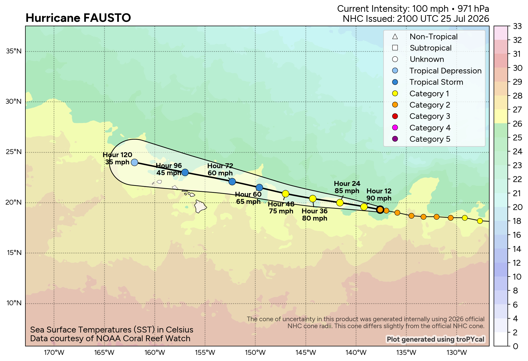 WESTERN PACIFIC: Typhoon 11W(NOUL) CAT 2 US making landfall East of HONG KONG/HU 06E(FAUSTO) CAT 2 /TS 07E(GENEVIEVE) forecast to peak at CAT 4 by 72 hours/Invest 93B//25@2130 UTC 