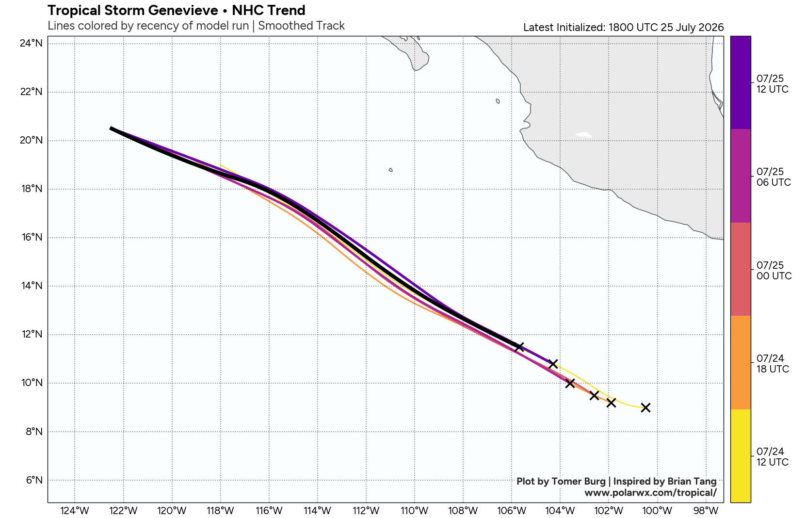 WESTERN PACIFIC: Typhoon 11W(NOUL) CAT 2 US making landfall East of HONG KONG/HU 06E(FAUSTO) CAT 2 /TS 07E(GENEVIEVE) forecast to peak at CAT 4 by 72 hours/Invest 93B//25@2130 UTC 