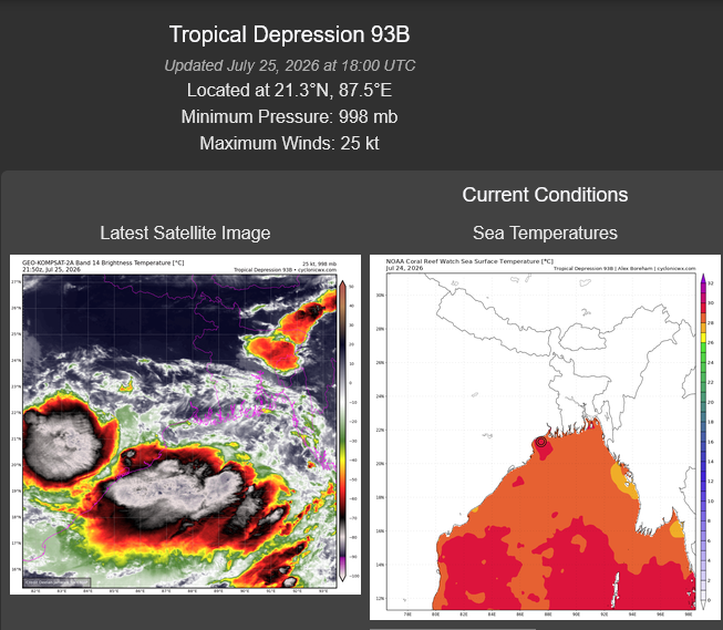 WESTERN PACIFIC: Typhoon 11W(NOUL) CAT 2 US making landfall East of HONG KONG/HU 06E(FAUSTO) CAT 2 /TS 07E(GENEVIEVE) forecast to peak at CAT 4 by 72 hours/Invest 93B//25@2130 UTC 
