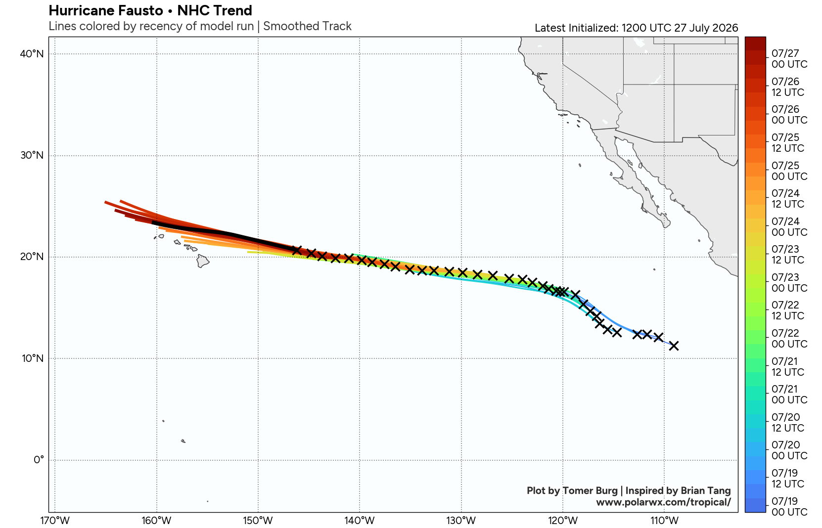 WESTERN PACIFIC: TS 12W(DOLPHIN) forecast to reach Typhoon Intensity within 24 hours and be a Super Typhoon by 60 hours/EASTERN PACIFIC: Hurricane 07E(GENEVIEVE) Extreme Rapid Intensification from CAT 1 US to CAT 5 in 24 hours/27@1630 UTC