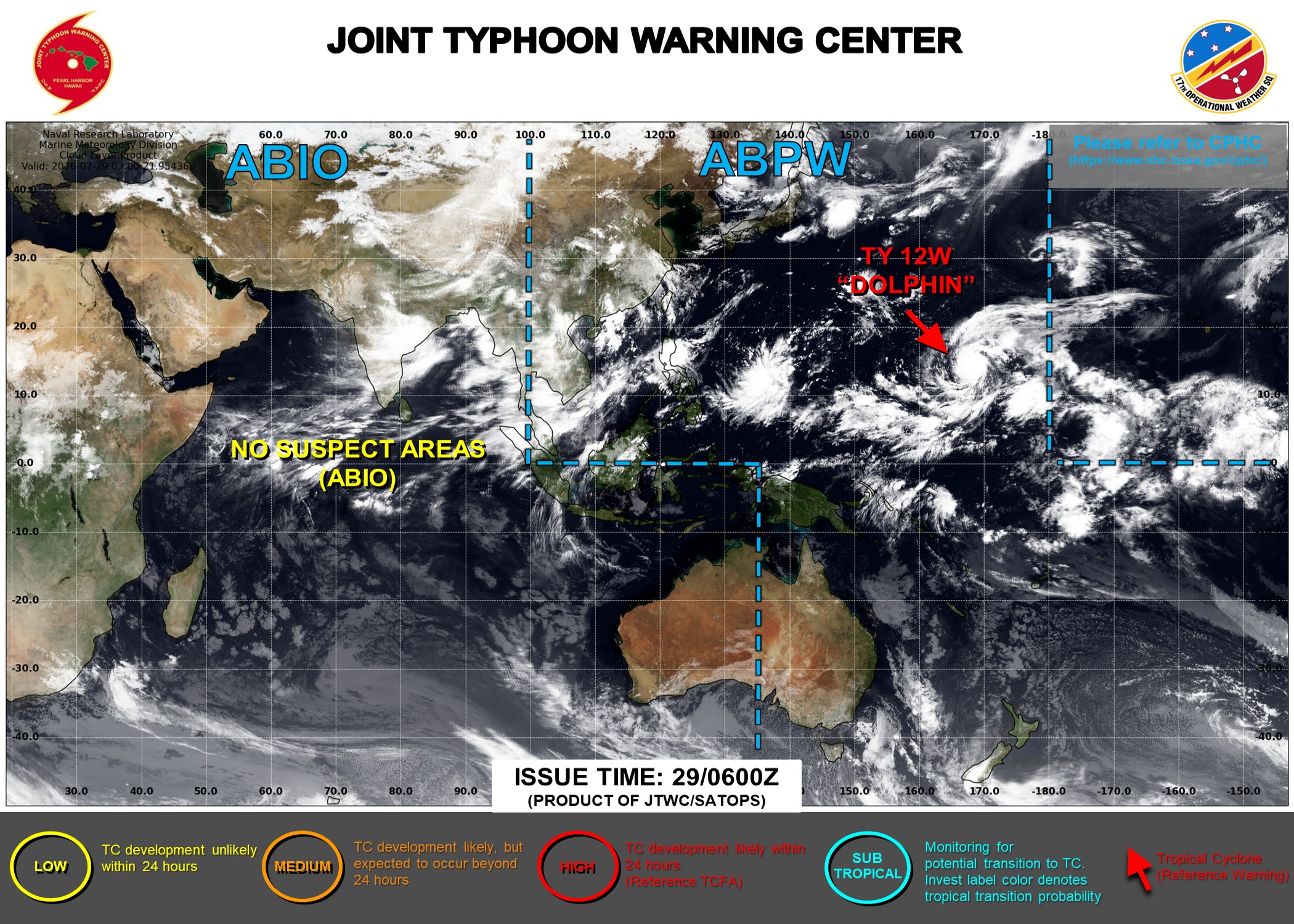 JTWC IS ISSUING 6 HOURLY WARNINGS AND 3 HOURLY SATELLITE BULLETINS ON 12W. 3 HOURLY SATELLITE BULLETINS ARE ISSUED 06E