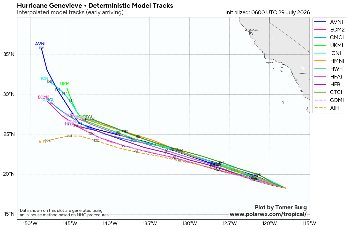 WESTERN PACIFIC: TY 12W(DOLPHIN) CAT 4 US, an ERC momentarily stopped a stunning ERI event of 80kt/24h,CAT 5 forecast within 24h/EASTERN PACIFIC: HU 07E(GENEVIEVE) still powerful//29@1130 UTC