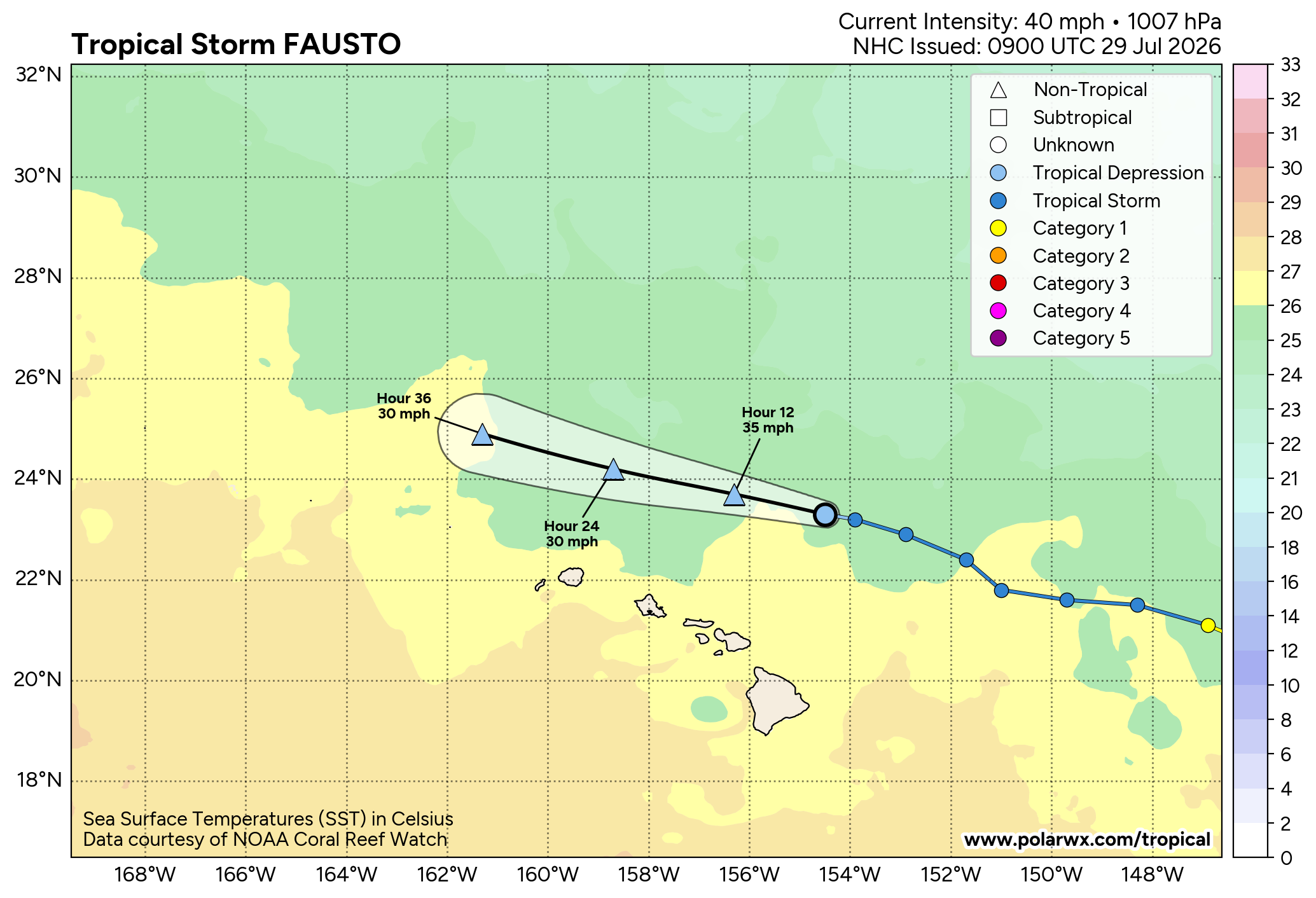 WESTERN PACIFIC: TY 12W(DOLPHIN) CAT 4 US, an ERC momentarily stopped a stunning ERI event of 80kt/24h,CAT 5 forecast within 24h/EASTERN PACIFIC: HU 07E(GENEVIEVE) still powerful//29@1130 UTC