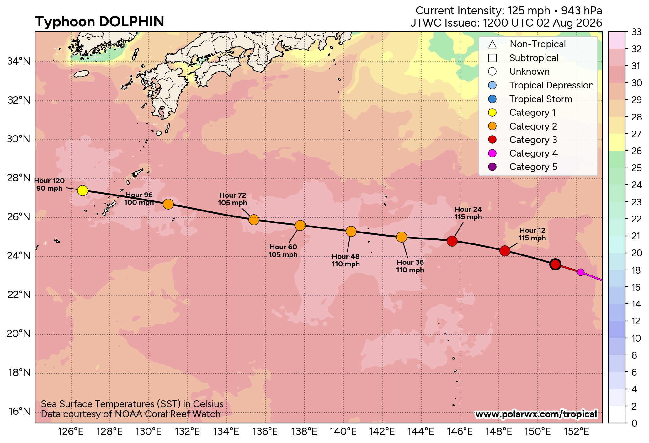 WESTERN PACIFIC: TY 12W(DOLPHIN) CAT 3 US, 4th ERC /Invest 94W/EASTERN PACIFIC: TS 07E(GENEVIEVE) //02@1830 UTC
