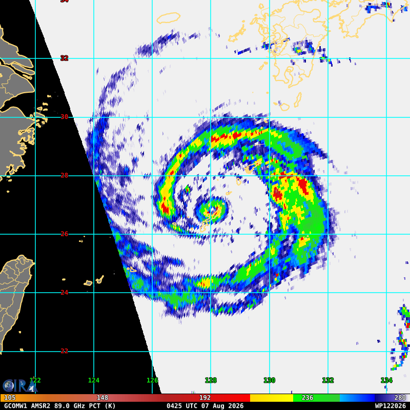 WESTERN PACIFIC: TY 12W(DOLPHIN) CAT 2 US, the pinhole eye scrapes the coast of NW OKINAWA,landfall in CHINA forecast in approx 60h/TS 14W(CHAN HOM)/Invests 97W & 98W//07@1030 UTC