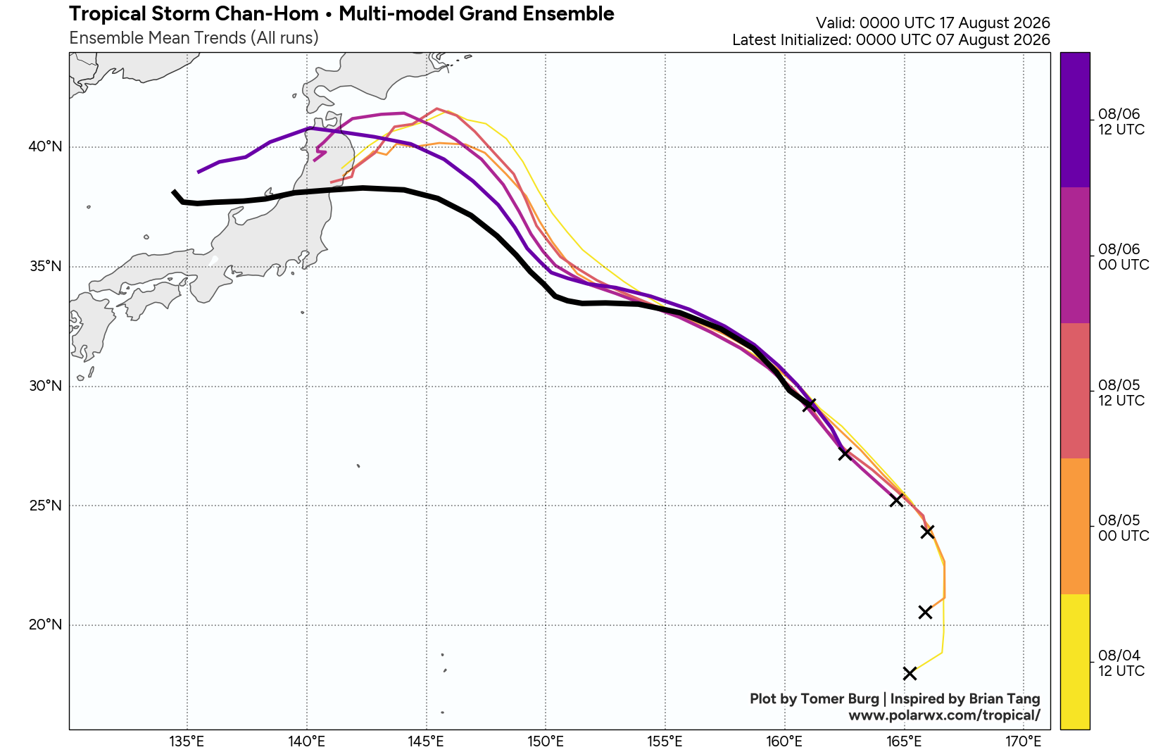 WESTERN PACIFIC: TY 12W(DOLPHIN) CAT 2 US, the pinhole eye scrapes the coast of NW OKINAWA,landfall in CHINA forecast in approx 60h/TS 14W(CHAN HOM)/Invests 97W & 98W//07@1030 UTC