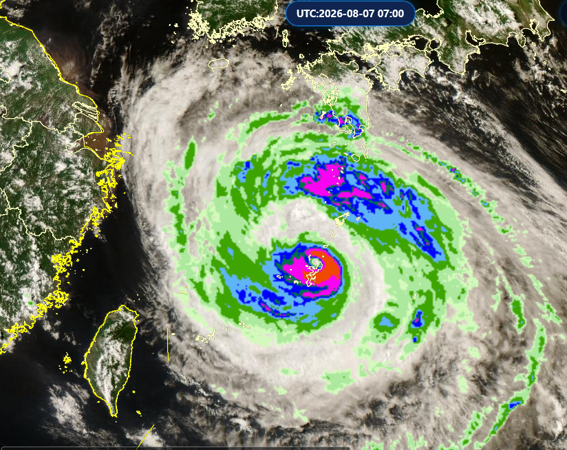 WESTERN PACIFIC: TY 12W(DOLPHIN) CAT 2 US, the pinhole eye scrapes the coast of NW OKINAWA,landfall in CHINA forecast in approx 60h/TS 14W(CHAN HOM)/Invests 97W & 98W//07@1030 UTC