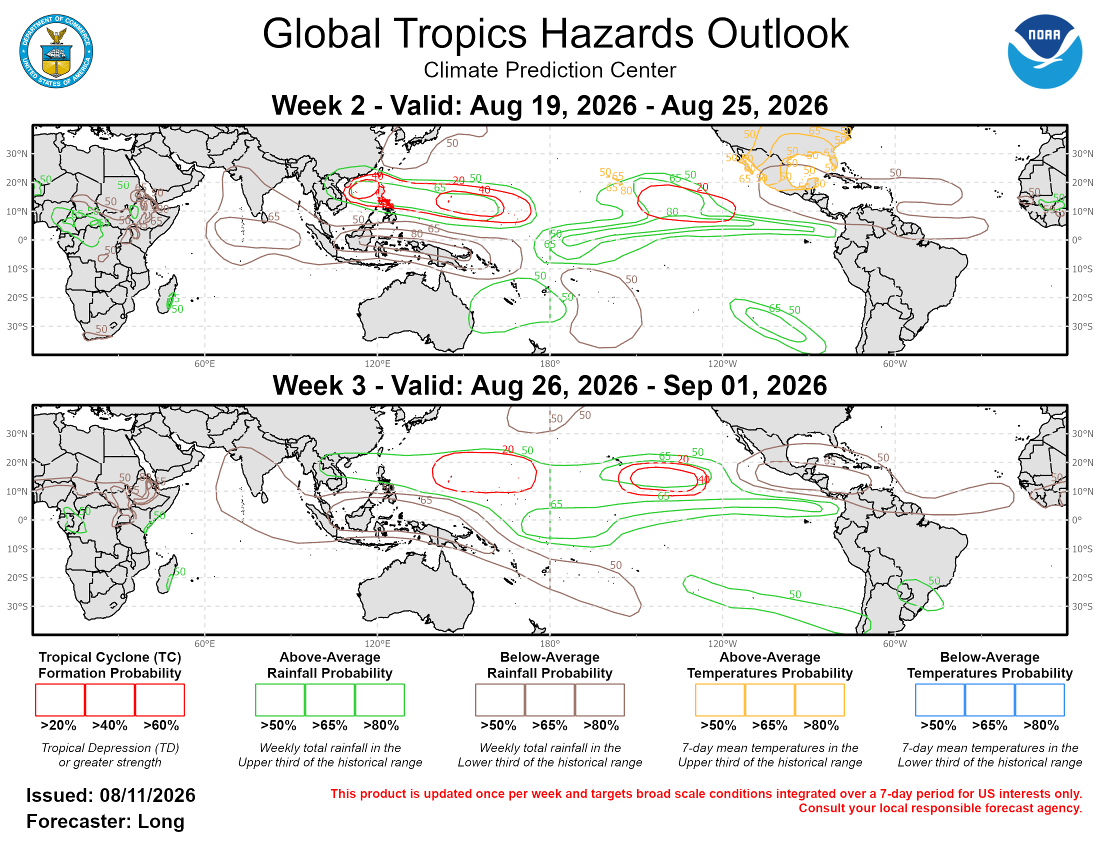 3 Week Tropical Cyclone Formation Probability//08/11/26