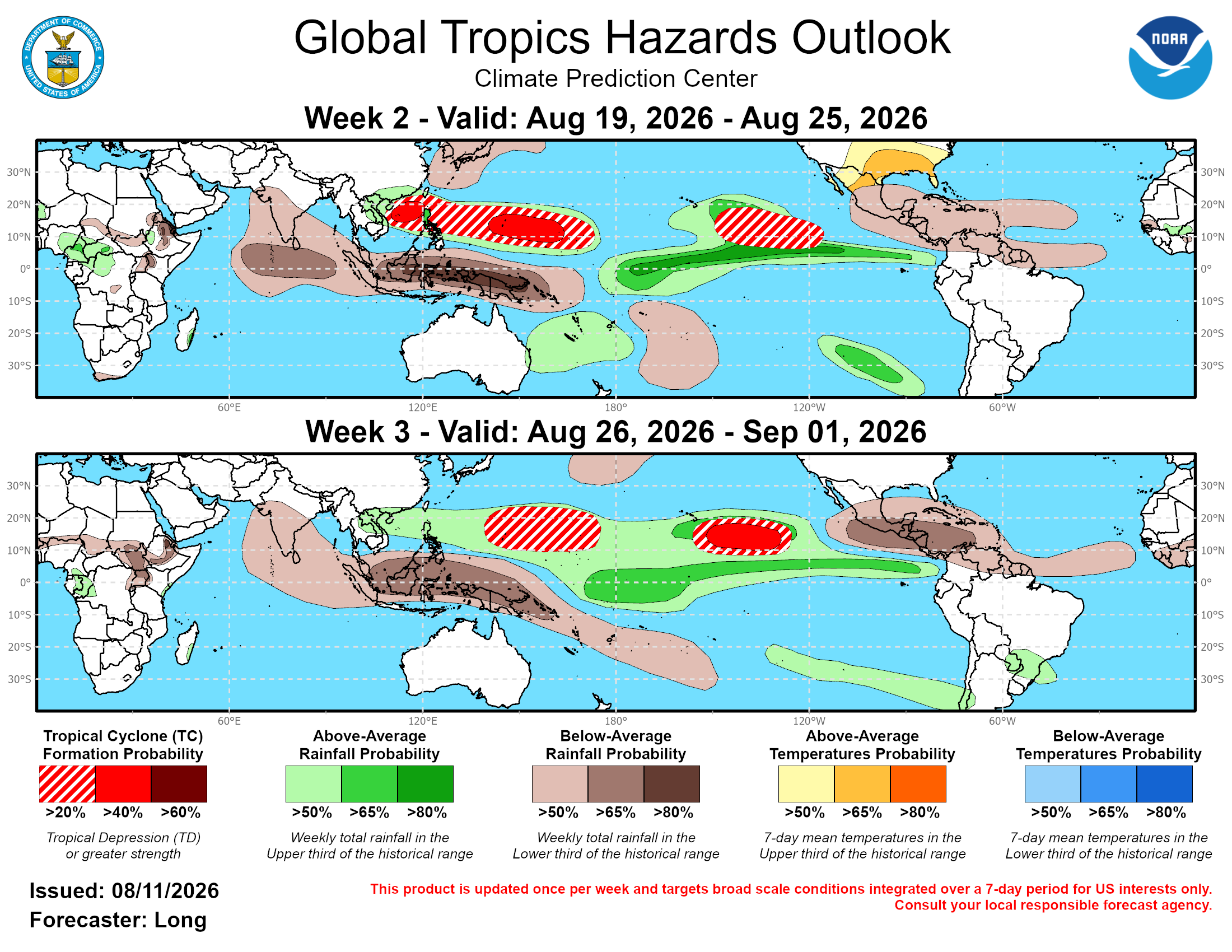 3 Week Tropical Cyclone Formation Probability//08/11/26