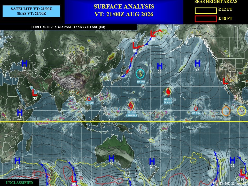 REUNION: données climatologiques du 21/08/2026