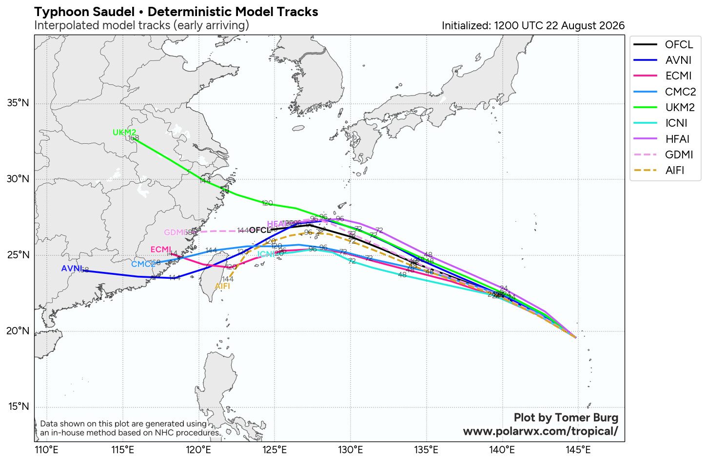 WESTERN PACIFIC:TY 17W(SAUDEL) CAT 3 US,RI past 24 hours,forecast to peak at Super Typhoon Intensity by 36h/TS 18W(NARRA)/Invest 94W/CENTRAL PACIFIC:TD 19W/94W/CENTRAL PACIFIC:HU 01C(LALA) /TS 02C(MOKE)//22@1630 UTC