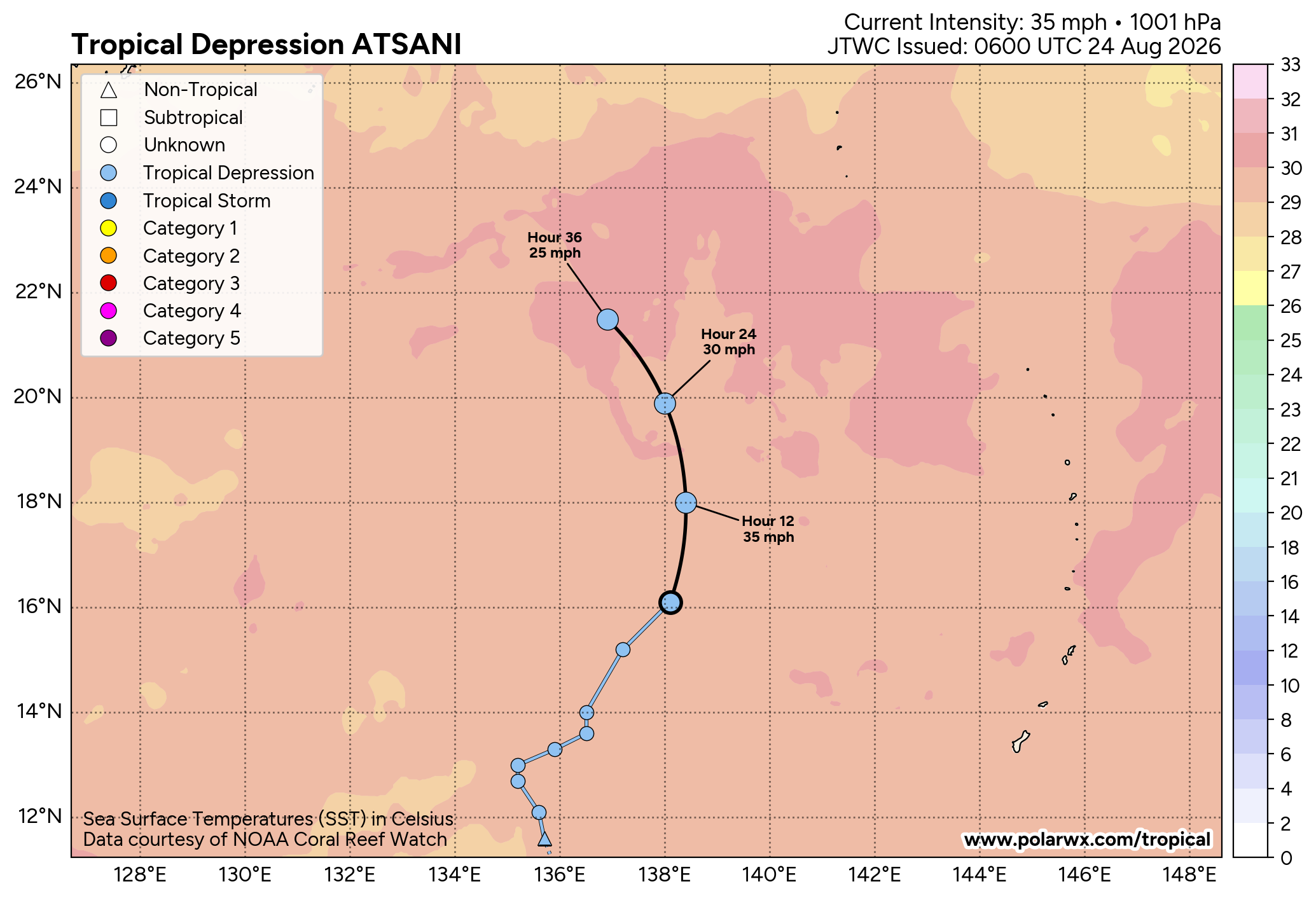 WESTERN PACIFIC: TY 17W(SAUDEL) CAT 3 US  failed to reach STY Intensity,to track close North of OKINAWA by 36h/TS 18W(NARRA)/TD 19W(ATSANI)/98W/CPA:TS 01C(LALA)/TS 02C(MOKE)//EPA:TS 09E(ISELLE)/91E/ATL:95L//24@1100UTC