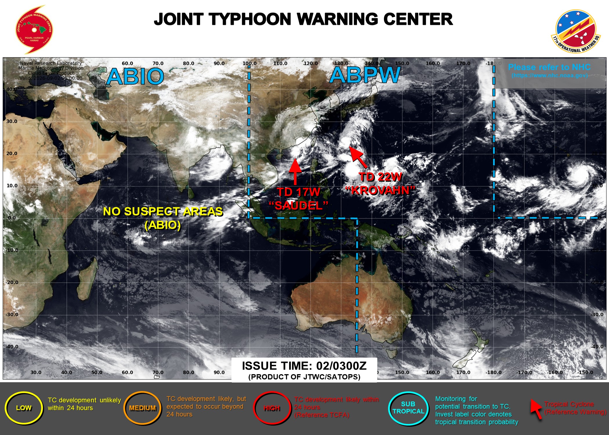 EASTERN PACIFIC: HU 11E(KARINA) CAT 4 US, SAR displays 120kt sustained winds/CENTRAL PACIFIC:HU 12E(LOWEL) CAT 3 intensifying//0902 0600UTC