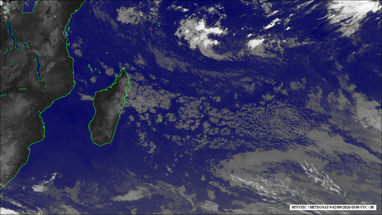 ILES SOEURS: Maurice/Réunion/Rodrigues/Agaléga/Tromelin: relevés climatologiques du 02/09/26