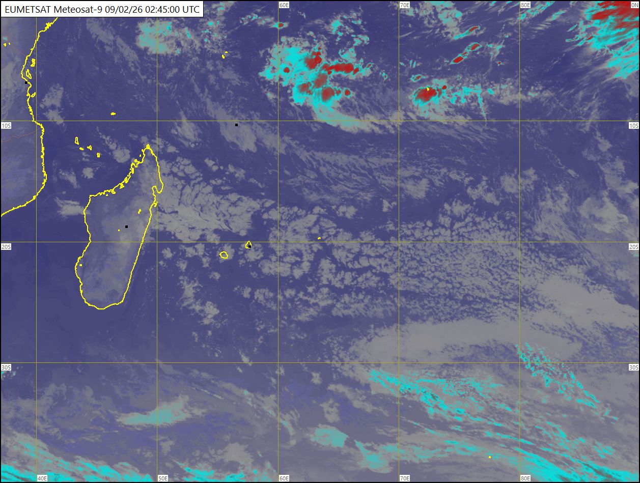ILES SOEURS: Maurice/Réunion/Rodrigues/Agaléga/Tromelin: relevés climatologiques du 02/09/26