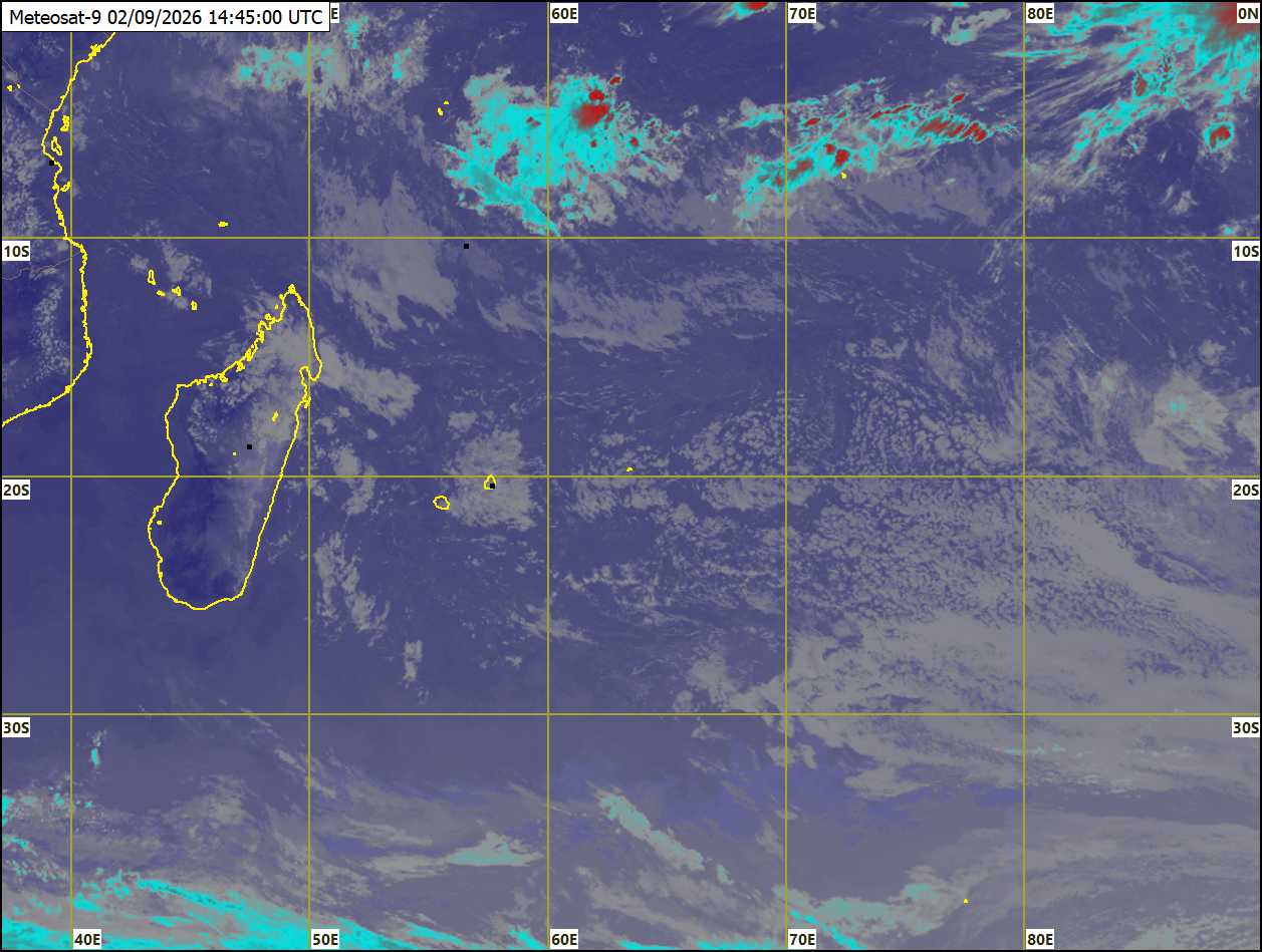 ILES SOEURS: Maurice/Réunion/Rodrigues/Agaléga/Tromelin: relevés climatologiques du 02/09/26