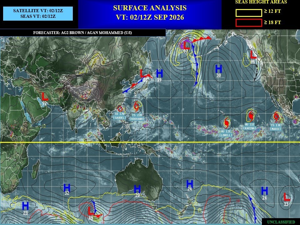 ILES SOEURS: Maurice/Réunion/Rodrigues/Agaléga/Tromelin: relevés climatologiques du 02/09/26