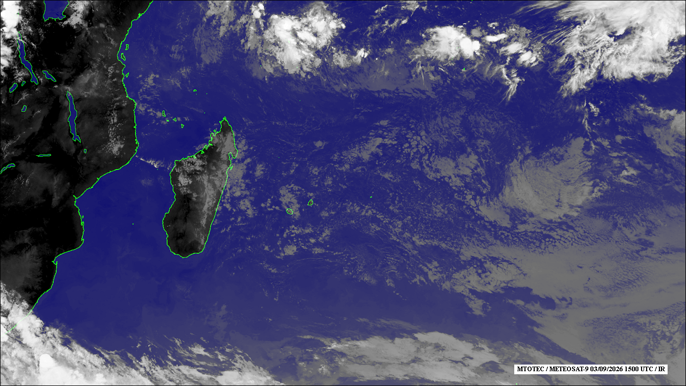 ILES SOEURS: Maurice/Réunion/Rodrigues/Agaléga/Tromelin: relevés climatologiques du 03/09/26