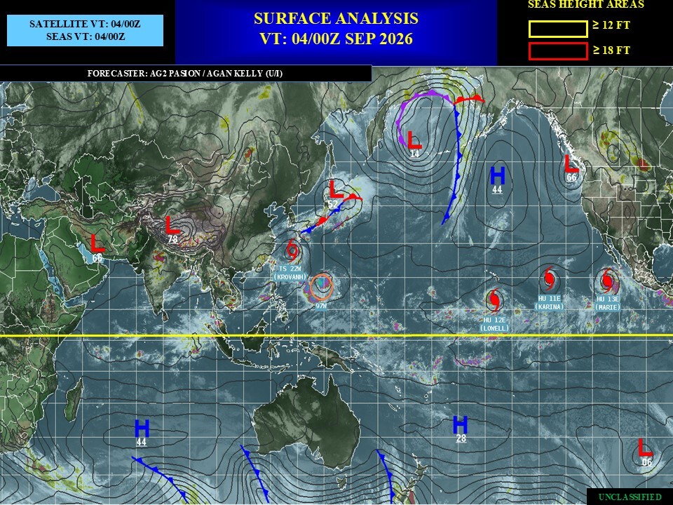 ILES SOEURS: Maurice/Réunion/Rodrigues/Agaléga/Tromelin: relevés climatologiques du 04/09/26