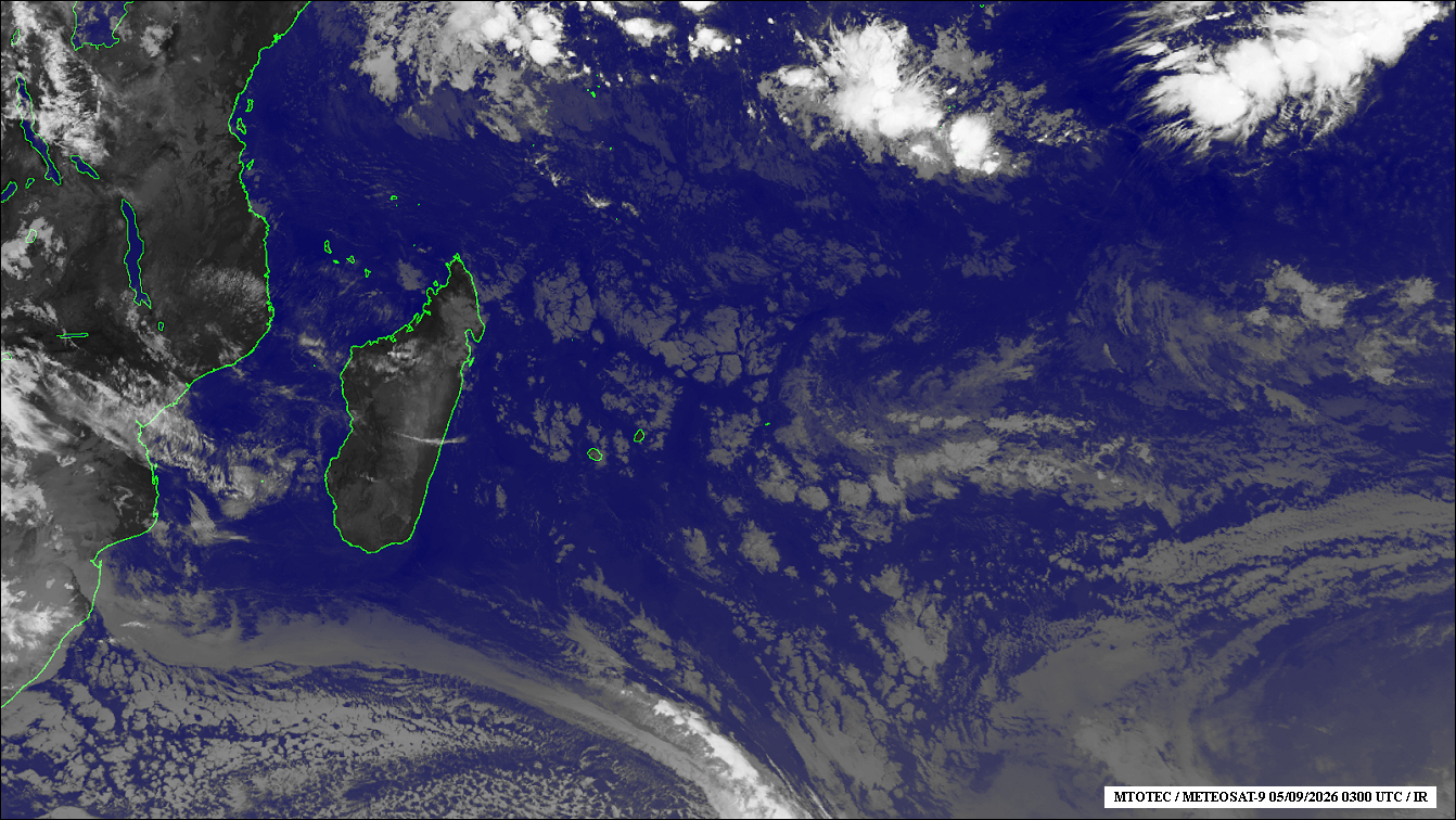 ILES SOEURS: Maurice/Réunion/Rodrigues/Agaléga/Tromelin: relevés climatologiques du 05/09/26