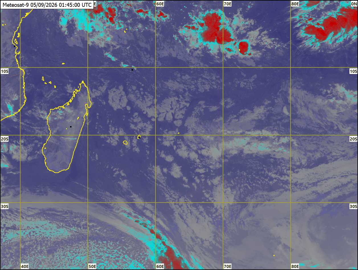 ILES SOEURS: Maurice/Réunion/Rodrigues/Agaléga/Tromelin: relevés climatologiques du 05/09/26