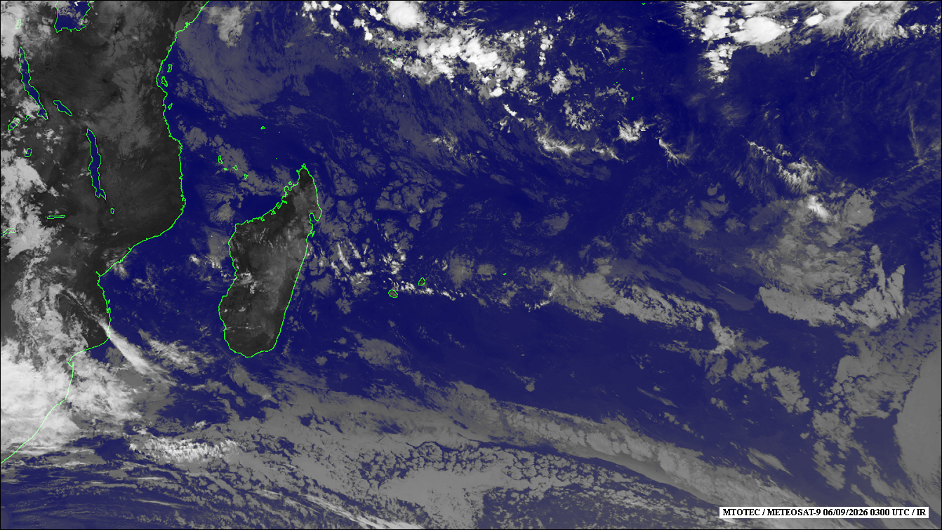 ILES SOEURS: Maurice/Réunion/Rodrigues/Agaléga/Tromelin: relevés climatologiques du 06/09/26