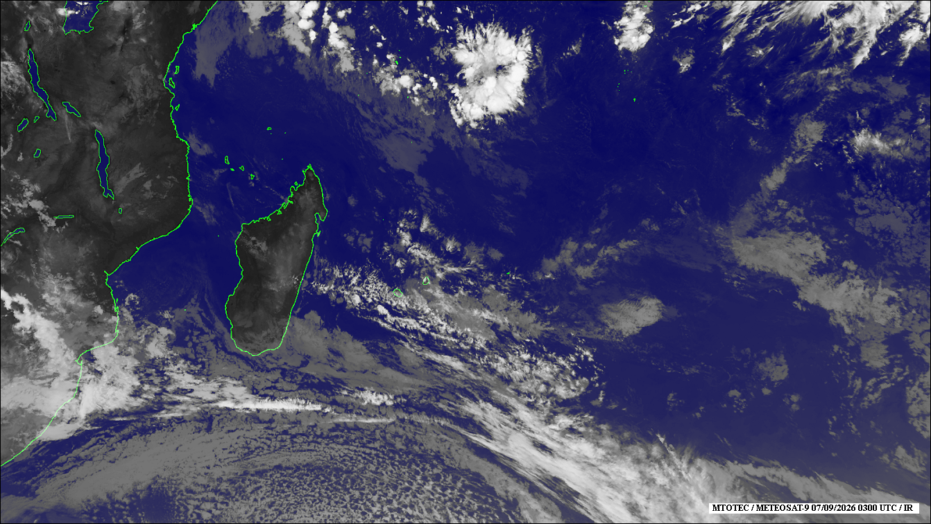ILES SOEURS: Maurice/Réunion/Rodrigues/Agaléga/Tromelin: relevés climatologiques du 07/09/26