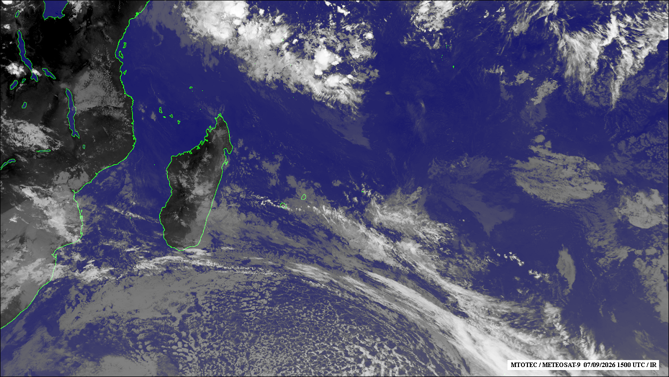 ILES SOEURS: Maurice/Réunion/Rodrigues/Agaléga/Tromelin: relevés climatologiques du 07/09/26