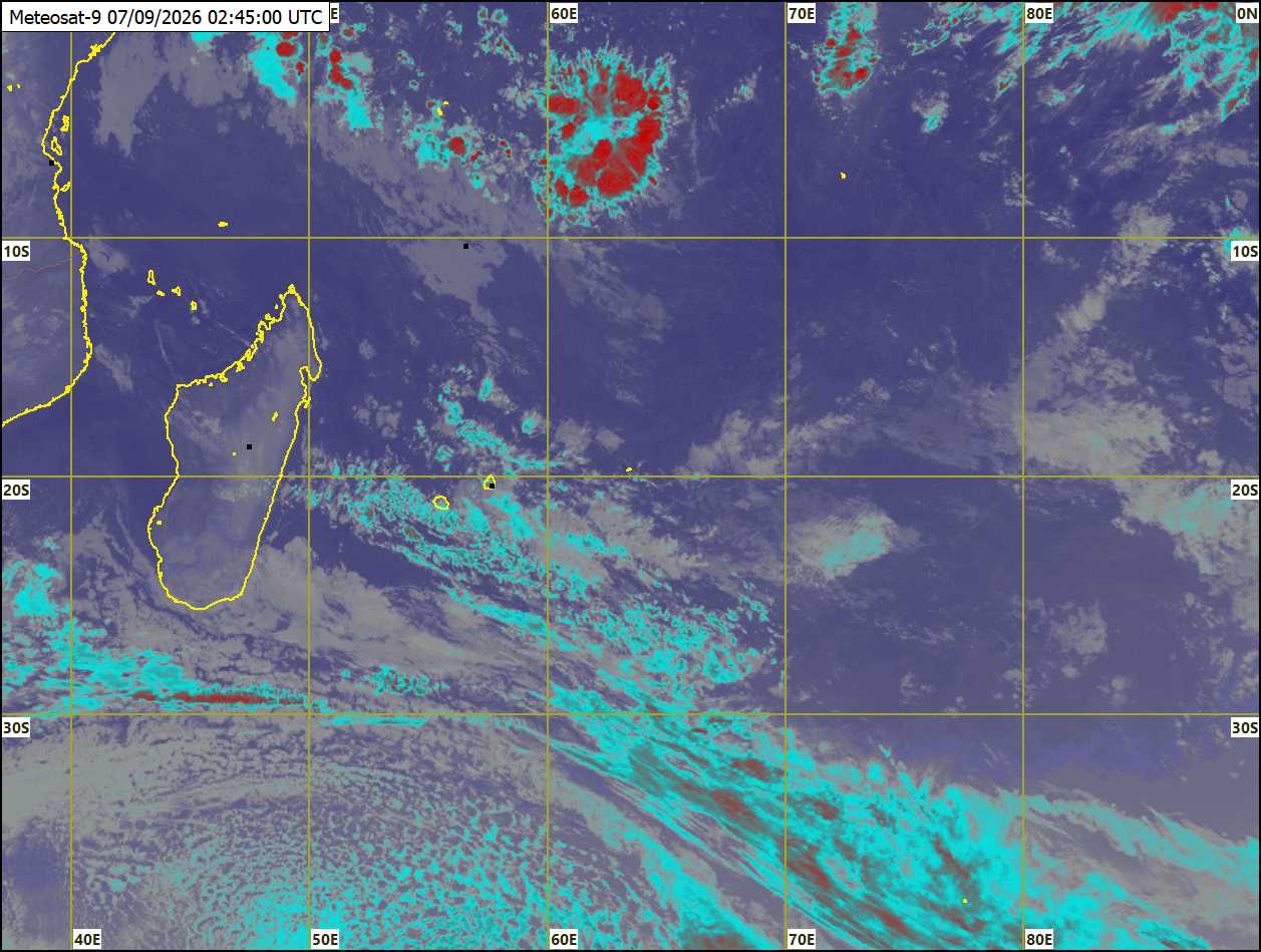 ILES SOEURS: Maurice/Réunion/Rodrigues/Agaléga/Tromelin: relevés climatologiques du 07/09/26