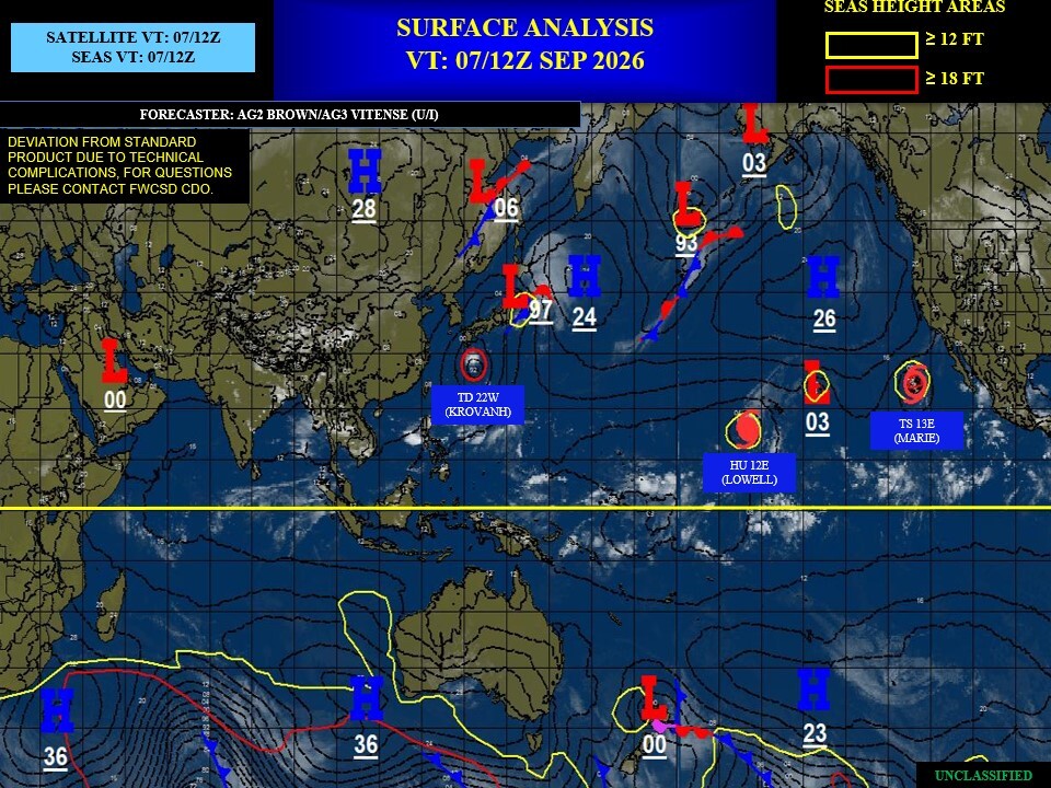 ILES SOEURS: Maurice/Réunion/Rodrigues/Agaléga/Tromelin: relevés climatologiques du 07/09/26