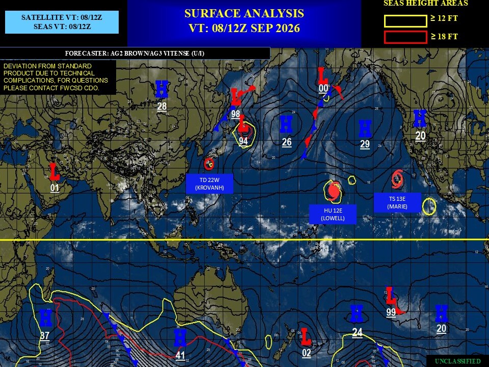 ILES SOEURS: Maurice/Réunion/Rodrigues/Agaléga/Tromelin: relevés climatologiques du 08/09/26