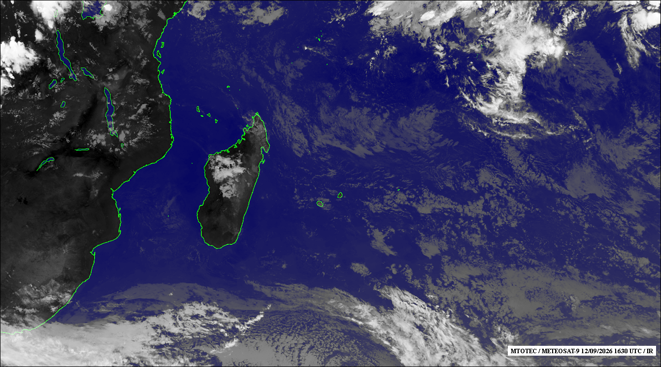ILES SOEURS: Maurice/Réunion/Rodrigues/Agaléga/Tromelin: relevés climatologiques du 12/09/26