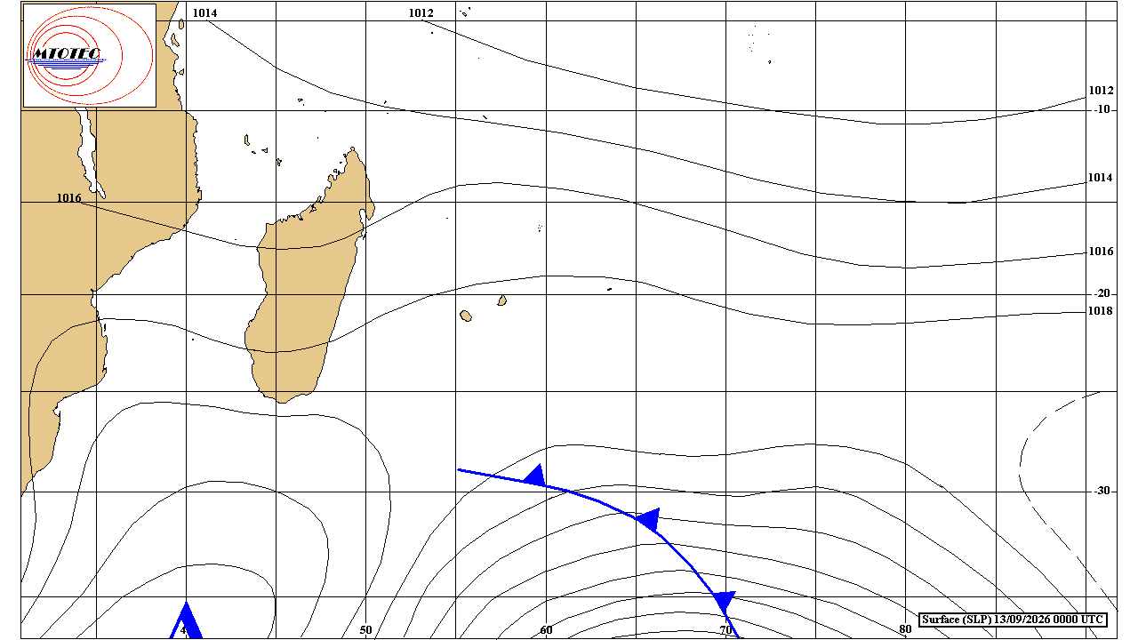 ILES SOEURS: Maurice/Réunion/Rodrigues/Agaléga/Tromelin: relevés & analyses climatologiques du 13/09/26