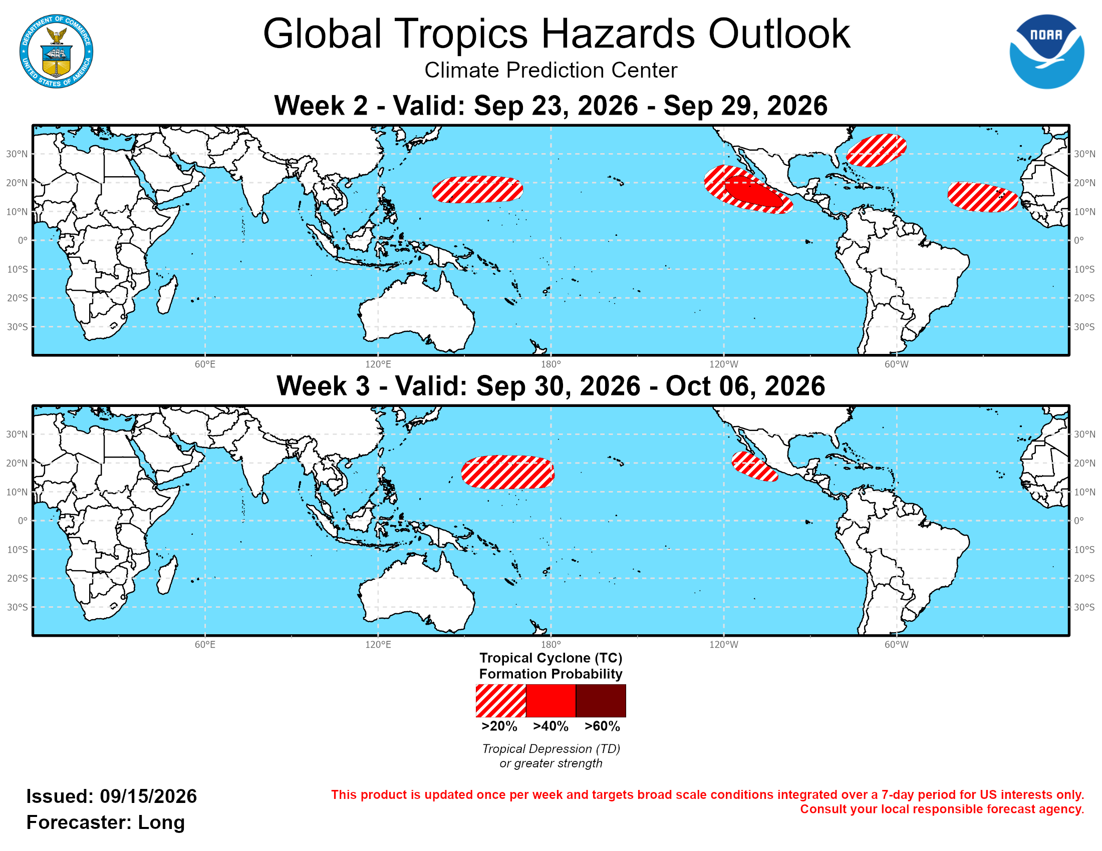 3 Week Tropical Cyclone Formation Probability//09/15/26