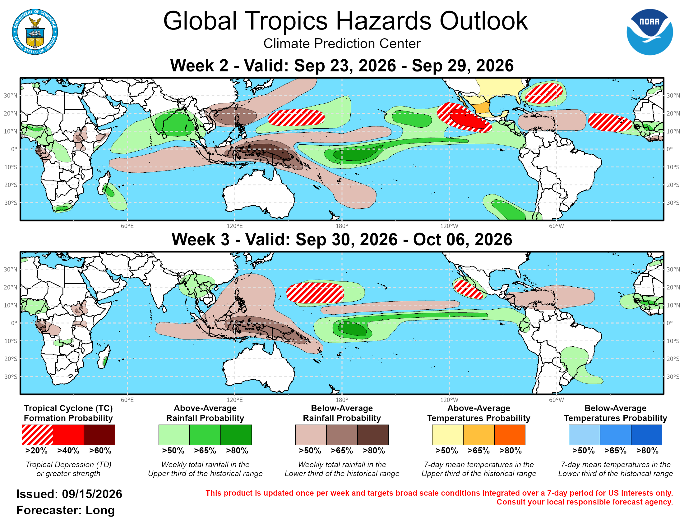 3 Week Tropical Cyclone Formation Probability//09/15/26