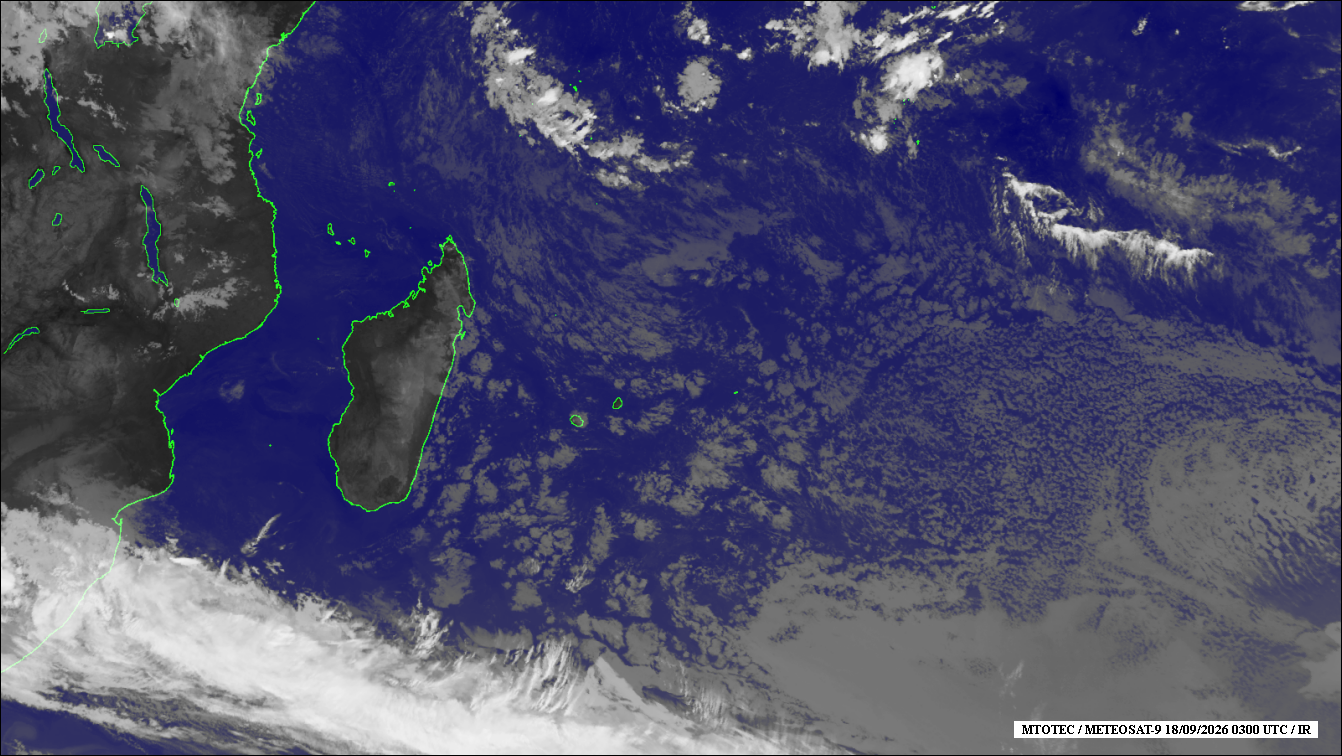 ILES SOEURS: Maurice/Réunion/Rodrigues/Agaléga/Tromelin: relevés & analyses climatologiques du 18/09/26