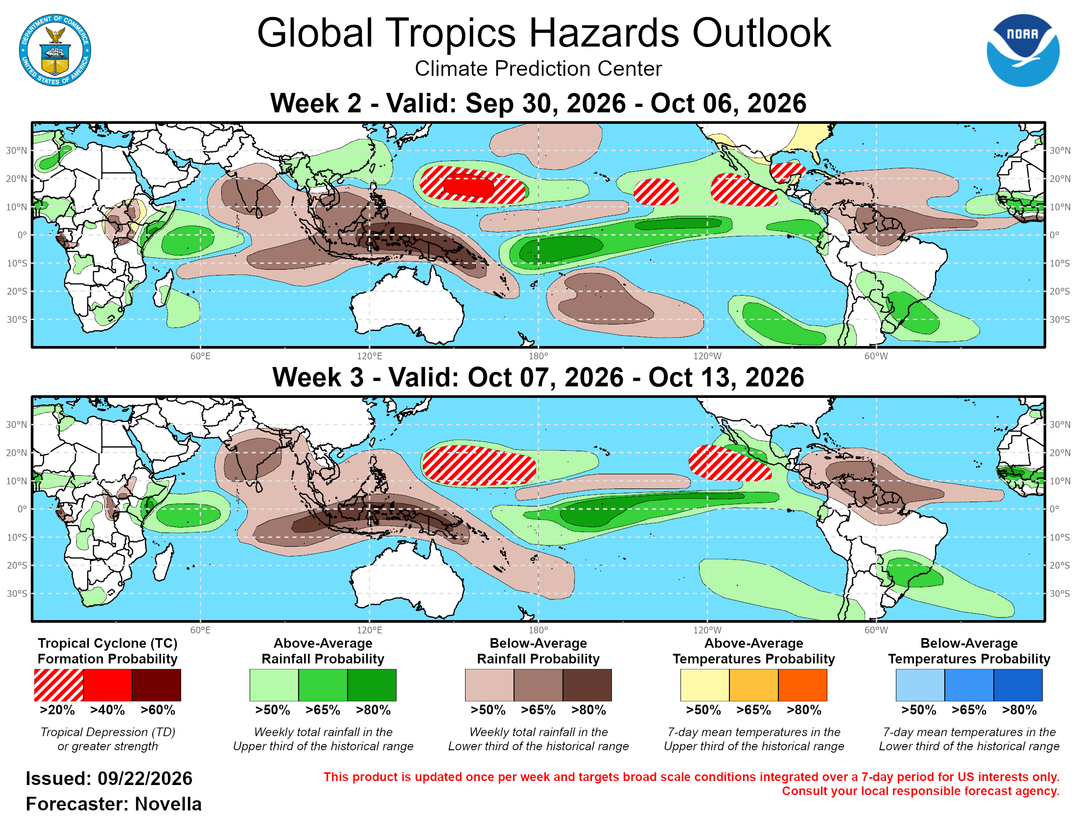3 Week Tropical Cyclone Formation Probability//09/22/26
