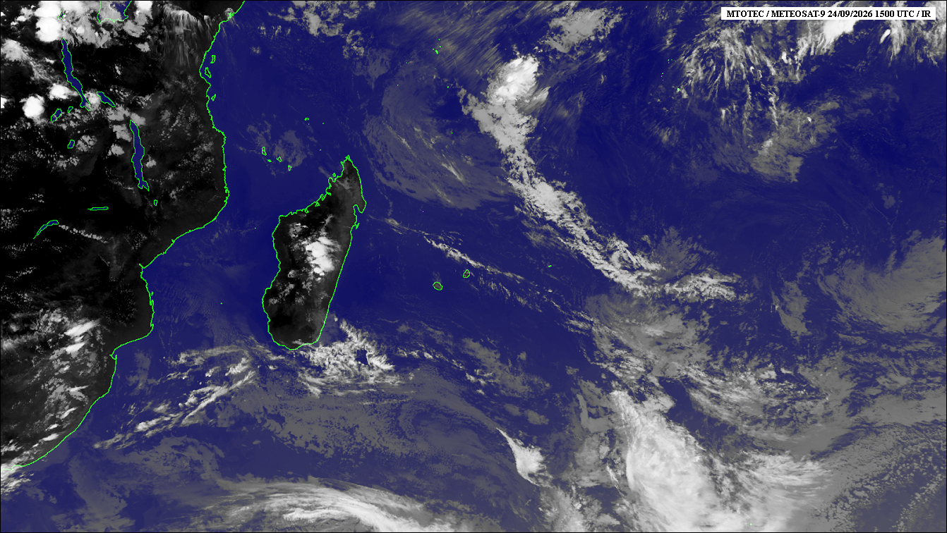 ILES SOEURS: Maurice/Réunion/Rodrigues/Agaléga/Tromelin: relevés & analyses climatologiques du 24/09/26