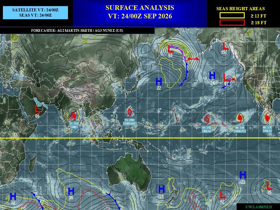 ILES SOEURS: Maurice/Réunion/Rodrigues/Agaléga/Tromelin: relevés & analyses climatologiques du 24/09/26
