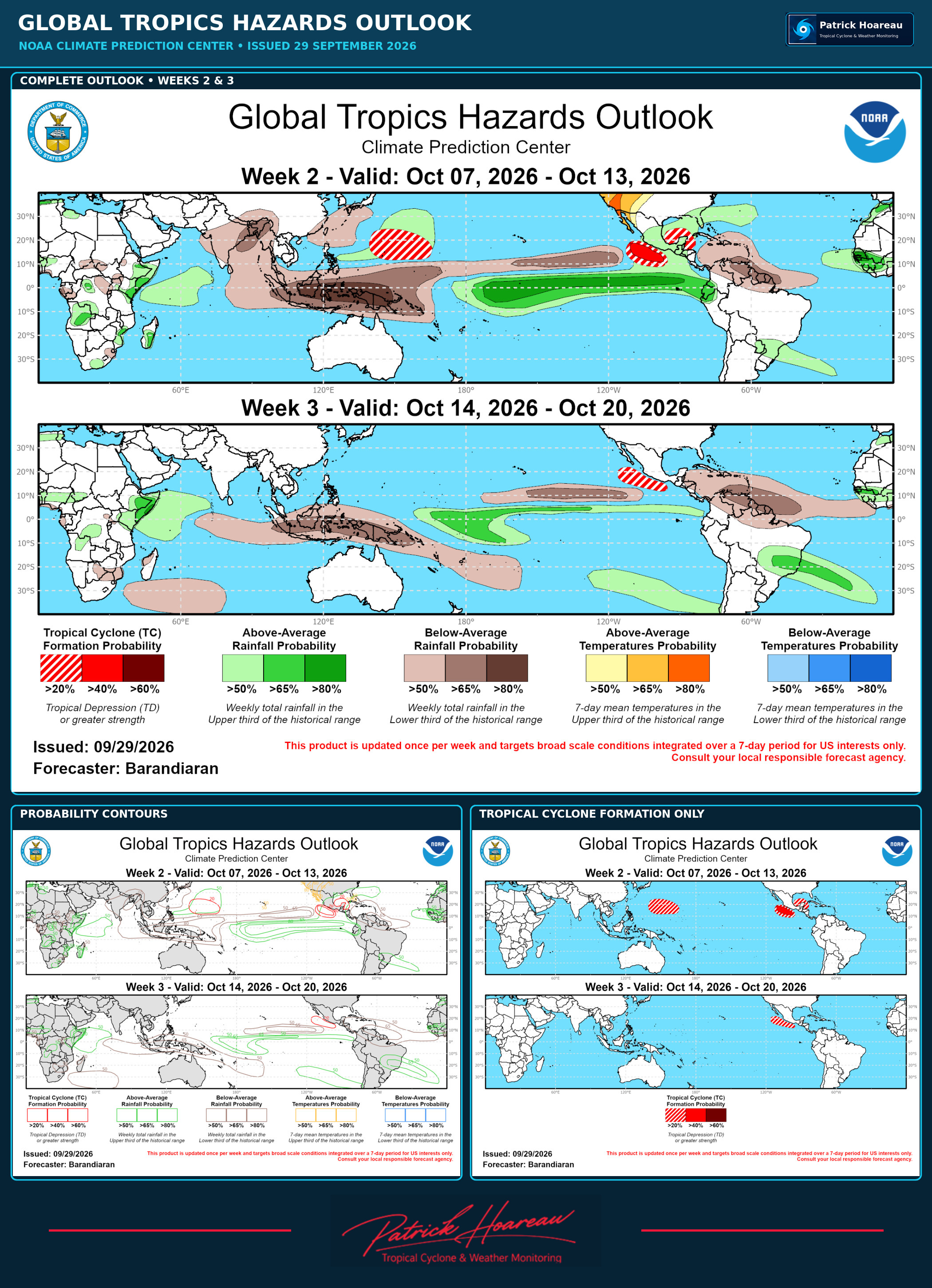 3 Week Tropical Cyclone Formation Probability//09/29/26