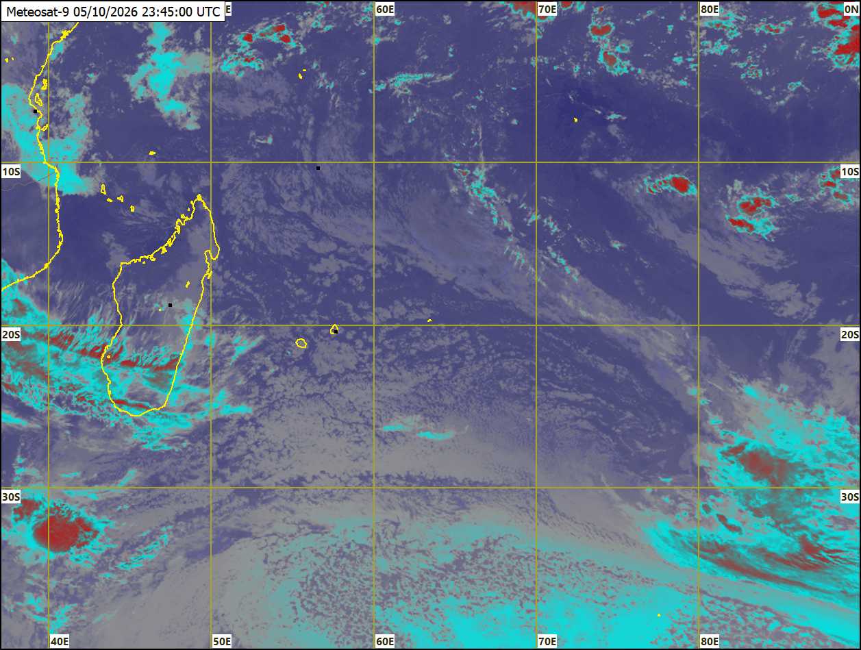 ILES SOEURS: Maurice/Réunion/Rodrigues/Agaléga/Tromelin: relevés & analyses climatologiques du 05/10/26