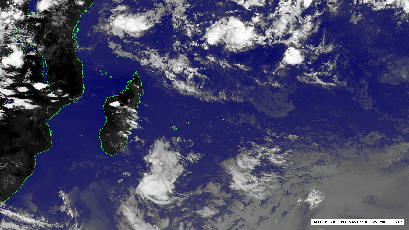 ILES SOEURS: Maurice/Réunion/Rodrigues/Agaléga/Tromelin: relevés & analyses climatologiques du 08/10/26