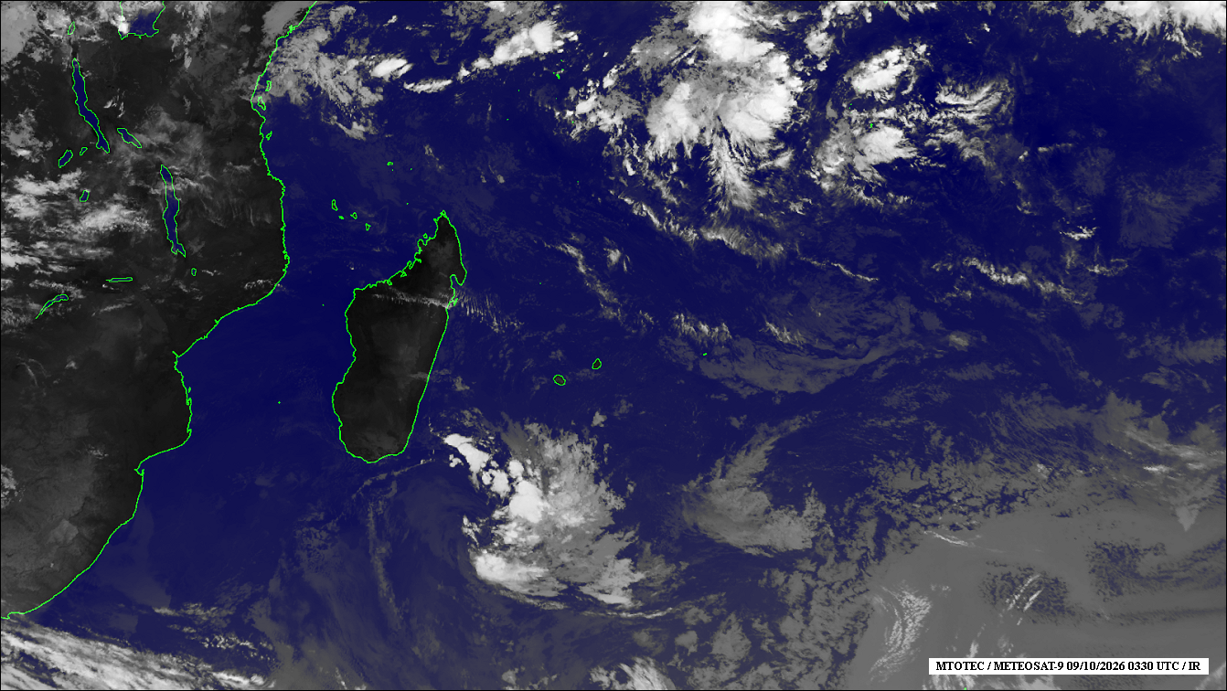 ILES SOEURS: Maurice/Réunion/Rodrigues/Agaléga/Tromelin: relevés & analyses climatologiques du 09/10/26
