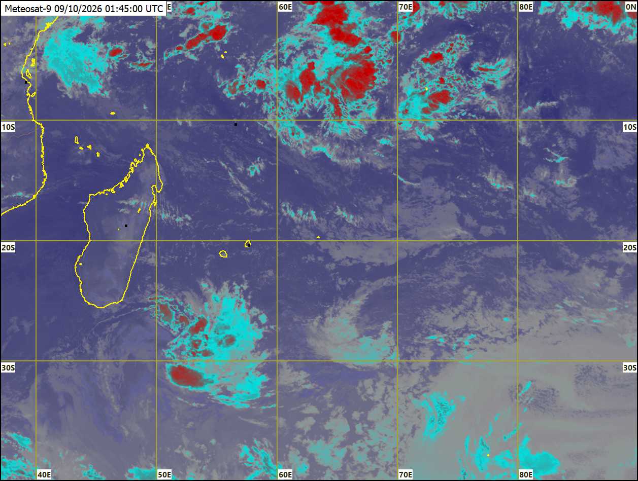 ILES SOEURS: Maurice/Réunion/Rodrigues/Agaléga/Tromelin: relevés & analyses climatologiques du 09/10/26
