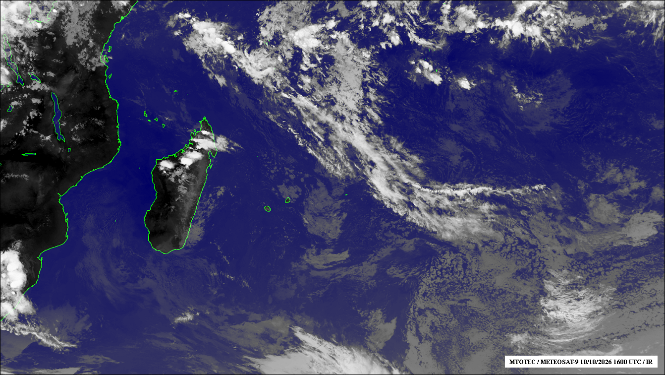 ILES SOEURS: Maurice/Réunion/Rodrigues/Agaléga/Tromelin: relevés & analyses climatologiques du 10/10/26