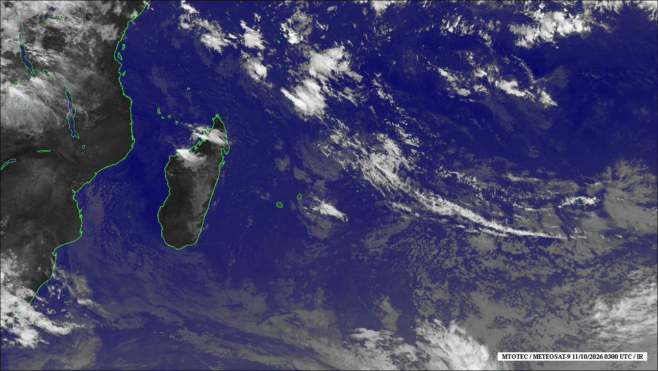 ILES SOEURS: Maurice/Réunion/Rodrigues/Agaléga/Tromelin: relevés & analyses climatologiques du 11/10/26